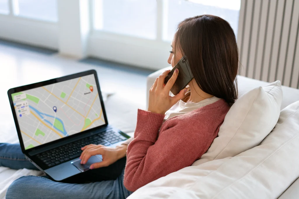 girl on a call with laptop looking for epc certificate - epc certs london